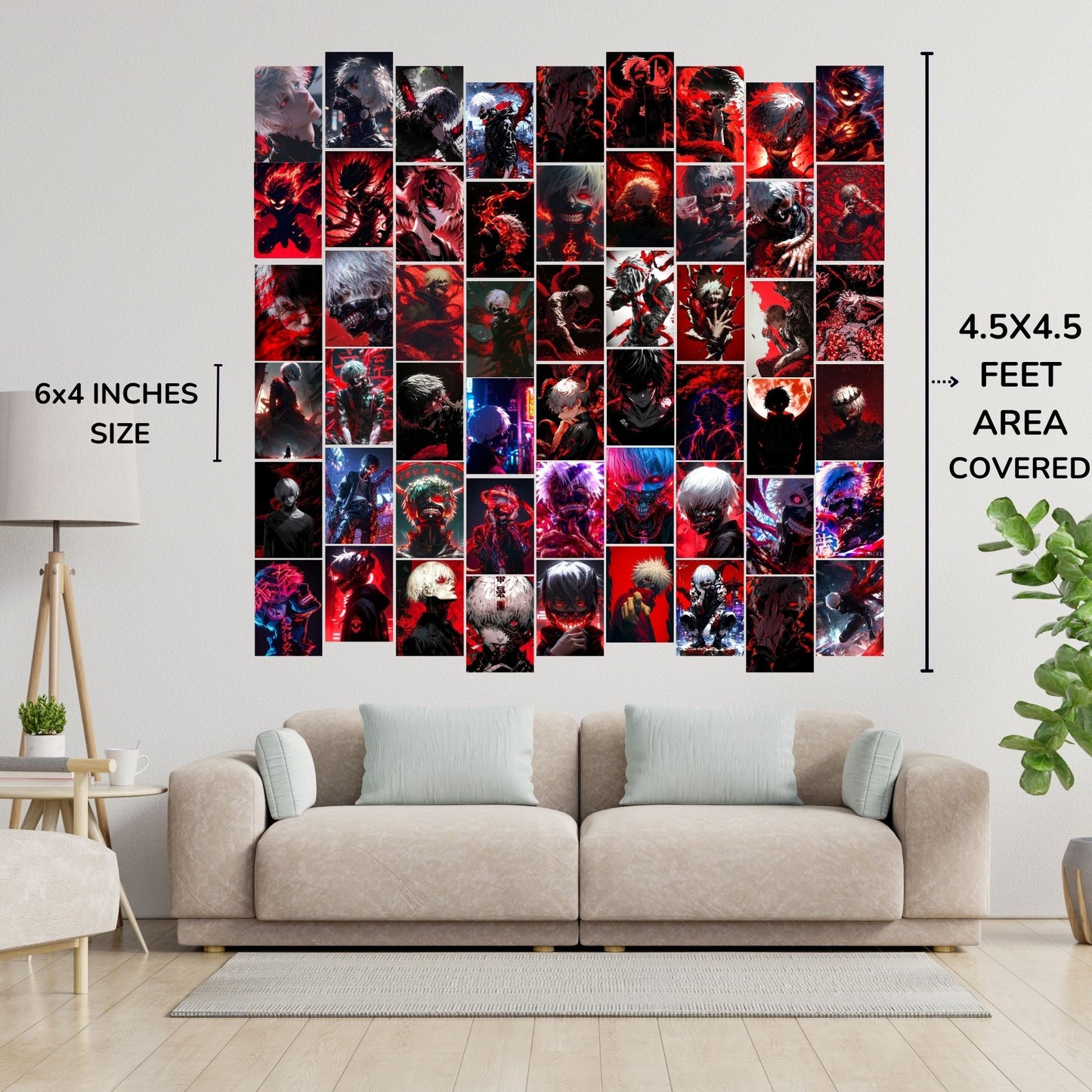 Posters Inc A6 Size Pack Of 54 Anime Wall Poster Collection For Bedroom Decoration Includes Glue Dots Featuring like Art Prints Perfect For Teen Room Aesthetic And Creative Collage